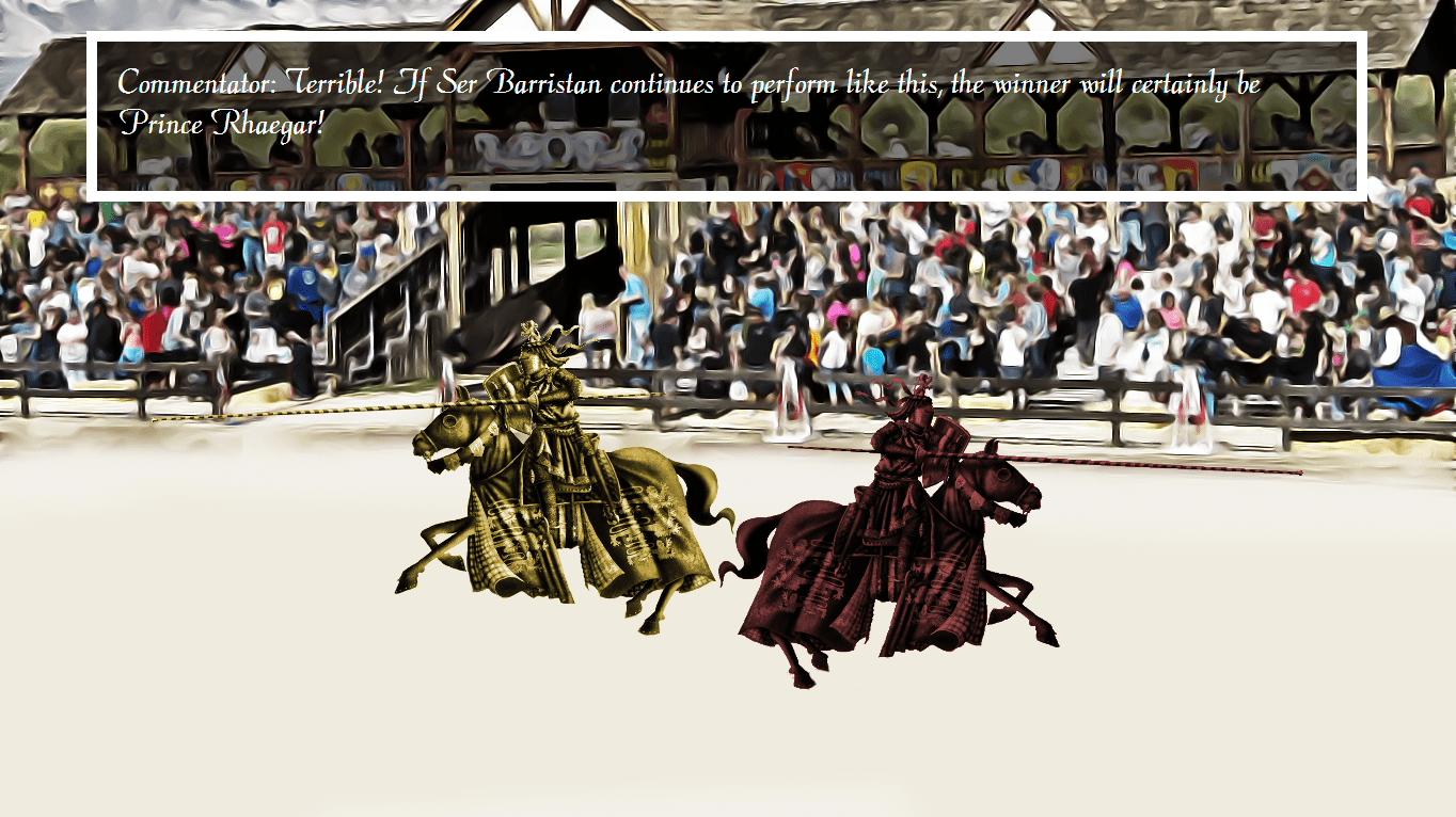 Jousting knights