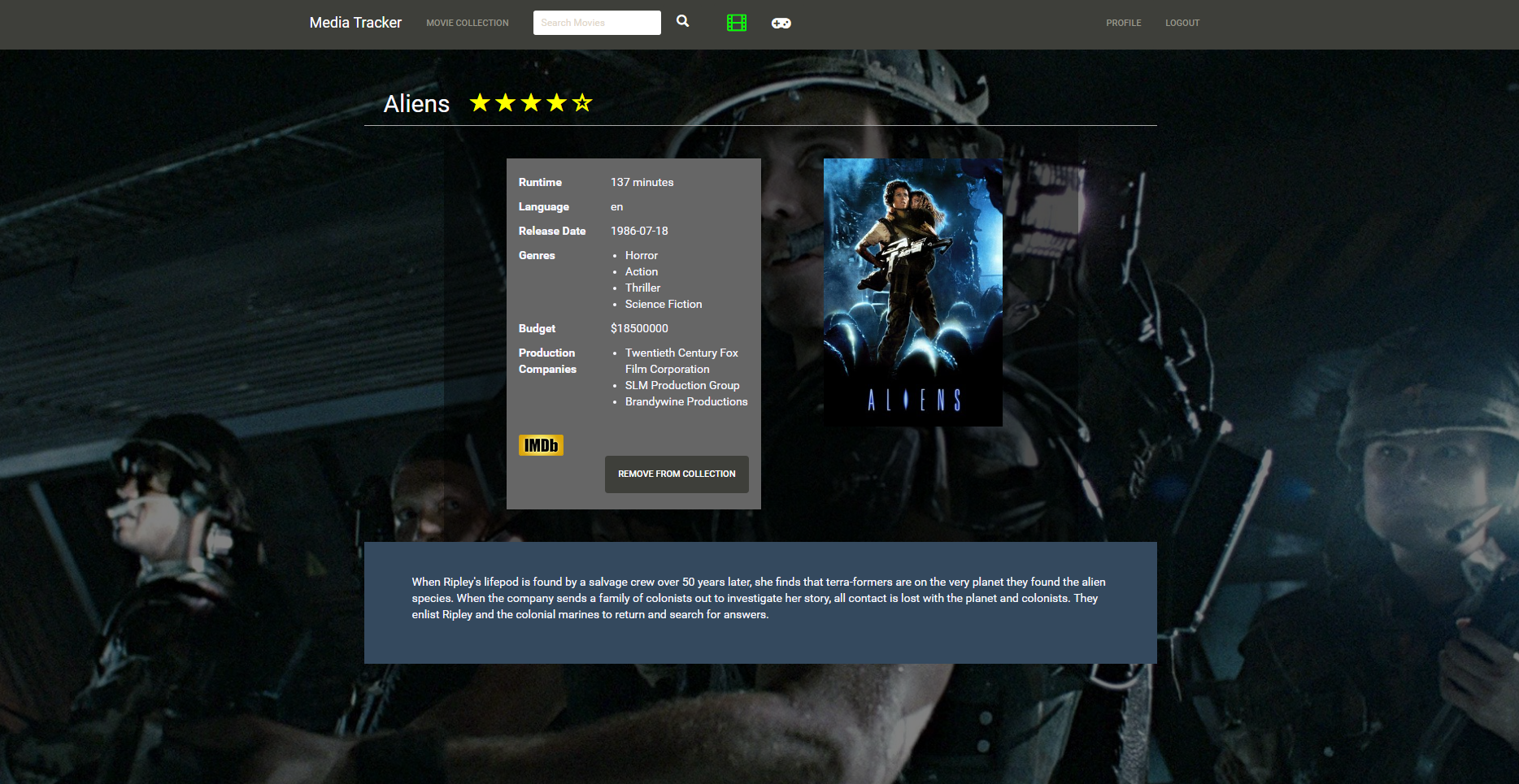 Media Tracker Screenshot 3